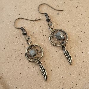 Bronze Dream catcher Dangle Earrings